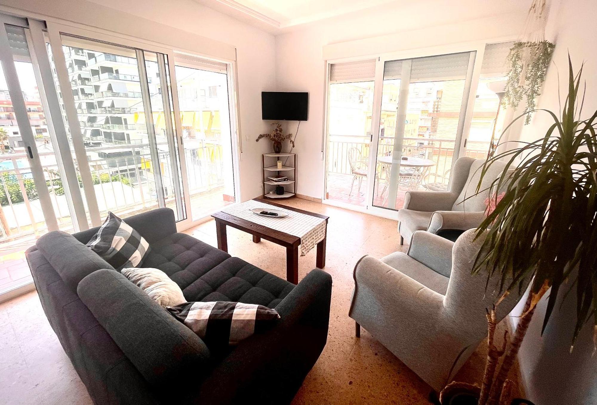 Apartamento Espacioso En La Playa De Gandia ภายนอก รูปภาพ
